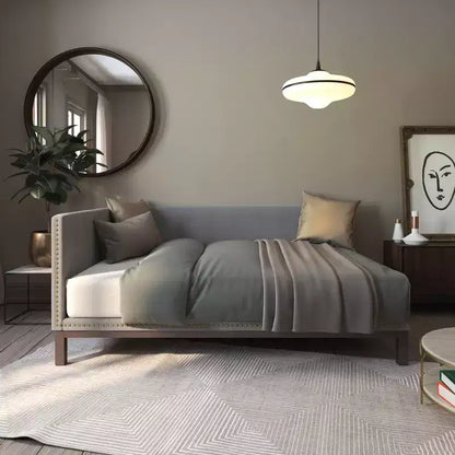 DHP Mid Century Upholstered Modern Daybed