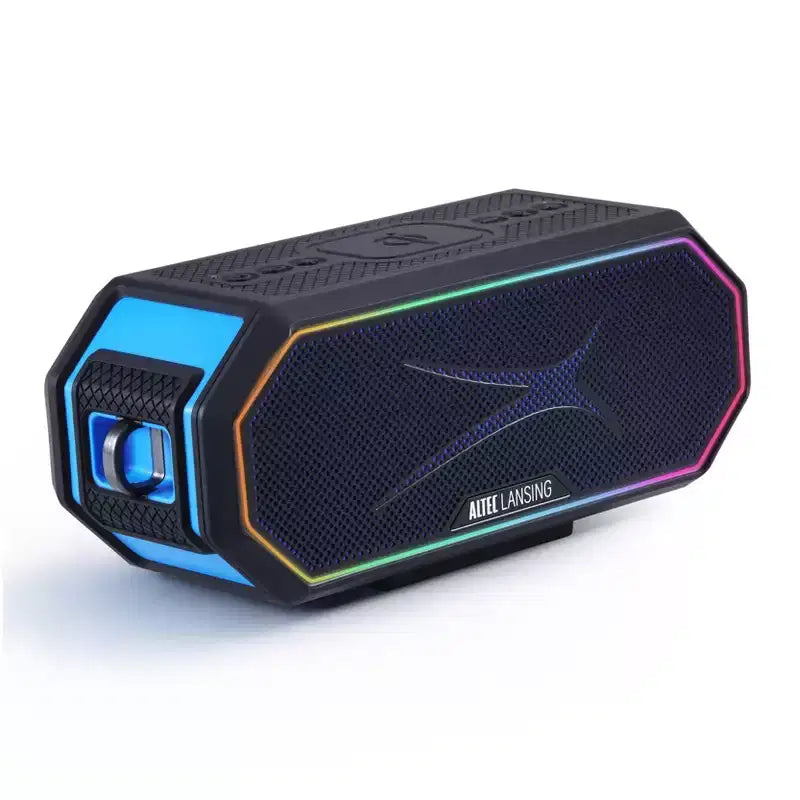 Altec Lansing HydraBlast 2.0 Bluetooth Speaker - Waterproof, 20W, 24H Battery, Qi Wireless Charging, Magnetic, Party Sync