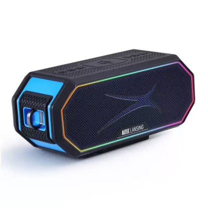 Altec Lansing HydraBlast 2.0 Bluetooth Speaker - Waterproof, 20W, 24H Battery, Qi Wireless Charging, Magnetic, Party Sync