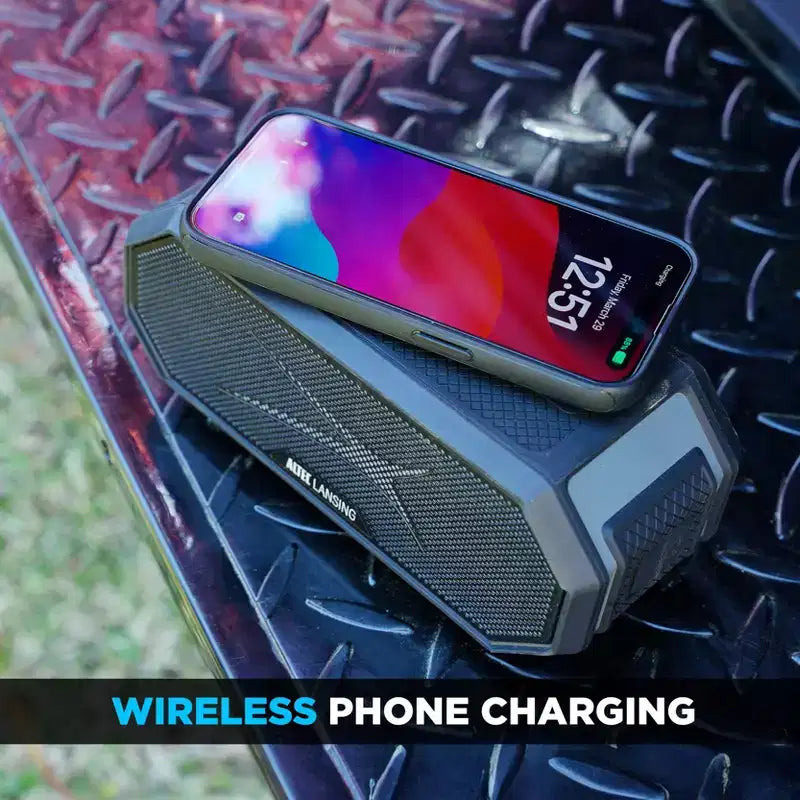 Altoparlante Bluetooth Altec Lansing HydraBlast 2.0 - Impermeabile, 20W, Batteria 24H, Ricarica wireless Qi, Magnetico, Sincronizzazione Party