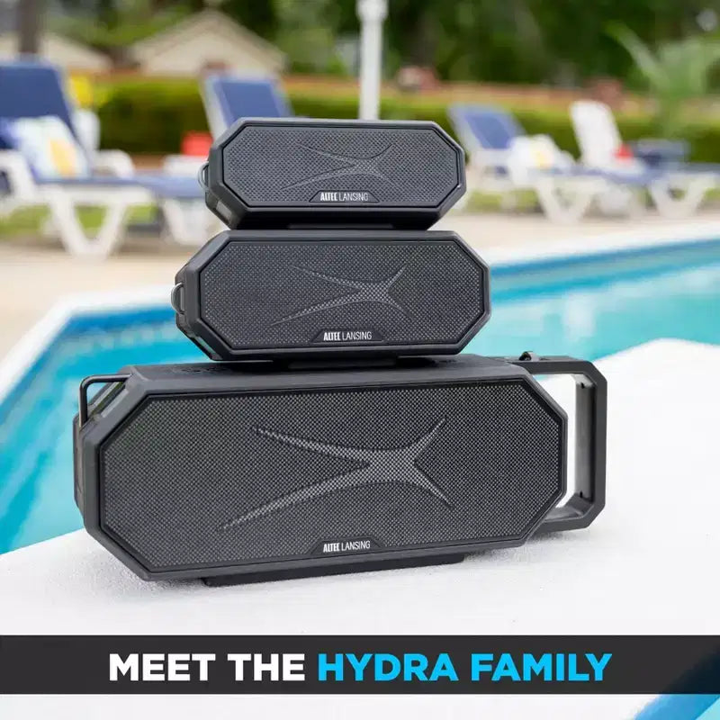 Altoparlante Bluetooth Altec Lansing HydraBlast 2.0 - Impermeabile, 20W, Batteria 24H, Ricarica wireless Qi, Magnetico, Sincronizzazione Party