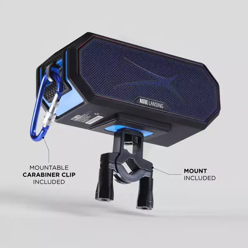 Altoparlante Bluetooth Altec Lansing HydraBlast 2.0 - Impermeabile, 20W, Batteria 24H, Ricarica wireless Qi, Magnetico, Sincronizzazione Party