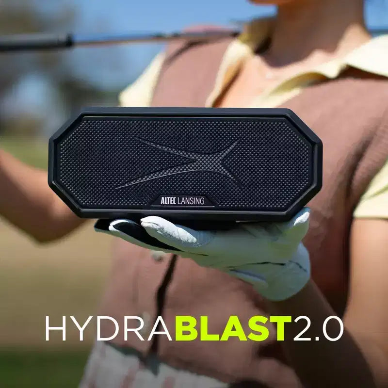 Altoparlante Bluetooth Altec Lansing HydraBlast 2.0 - Impermeabile, 20W, Batteria 24H, Ricarica wireless Qi, Magnetico, Sincronizzazione Party