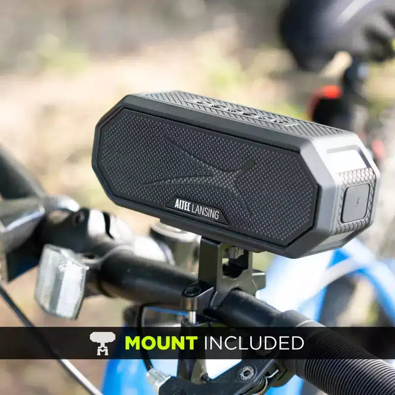 Altec Lansing HydraJolt 2.0 Magnetic Bluetooth Speaker - Waterproof, 12W, 16H Battery, LED Lights, USB-C, Voice Assistant