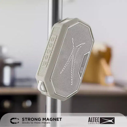 Altec Lansing HydraMini 2.0 Portable Bluetooth Speaker - Waterproof, 8W, 12H Playtime, USB-C, Magnetic, Voice Assistant