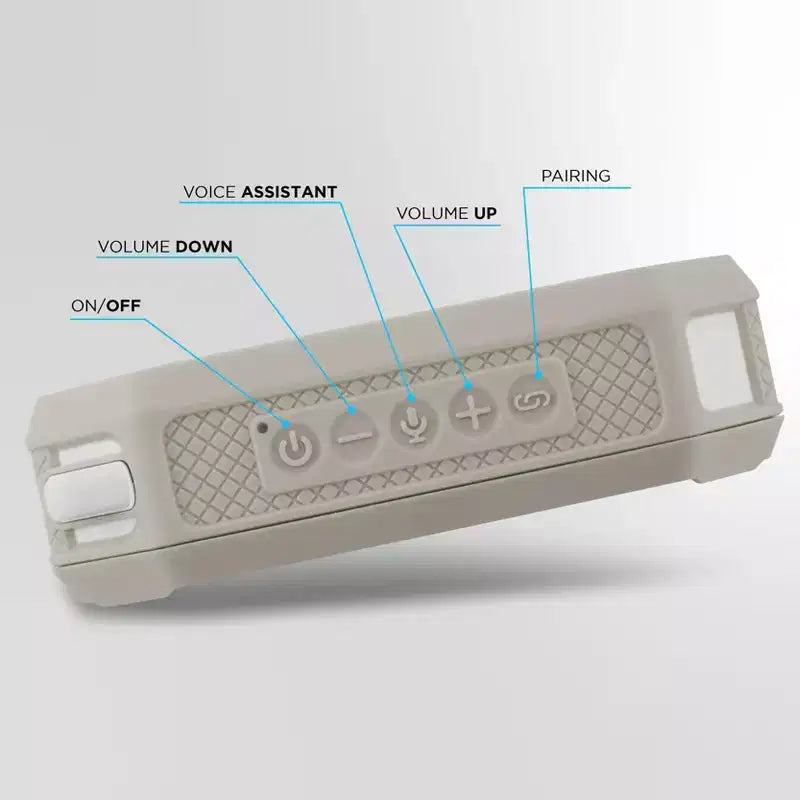 Altec Lansing HydraMini 2.0 Portable Bluetooth Speaker - Waterproof, 8W, 12H Playtime, USB-C, Magnetic, Voice Assistant