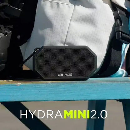 Altec Lansing HydraMini 2.0 Portable Bluetooth Speaker - Waterproof, 8W, 12H Playtime, USB-C, Magnetic, Voice Assistant