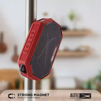 Altec Lansing HydraMini 2.0 Portable Bluetooth Speaker - Waterproof, 8W, 12H Playtime, USB-C, Magnetic, Voice Assistant