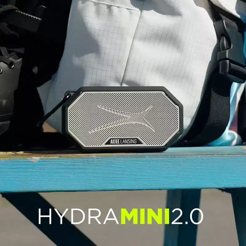 Altec Lansing HydraMini 2.0 Portable Bluetooth Speaker - Waterproof, 8W, 12H Playtime, USB-C, Magnetic, Voice Assistant