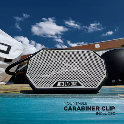 Altec Lansing HydraMini 2.0 Portable Bluetooth Speaker - Waterproof, 8W, 12H Playtime, USB-C, Magnetic, Voice Assistant