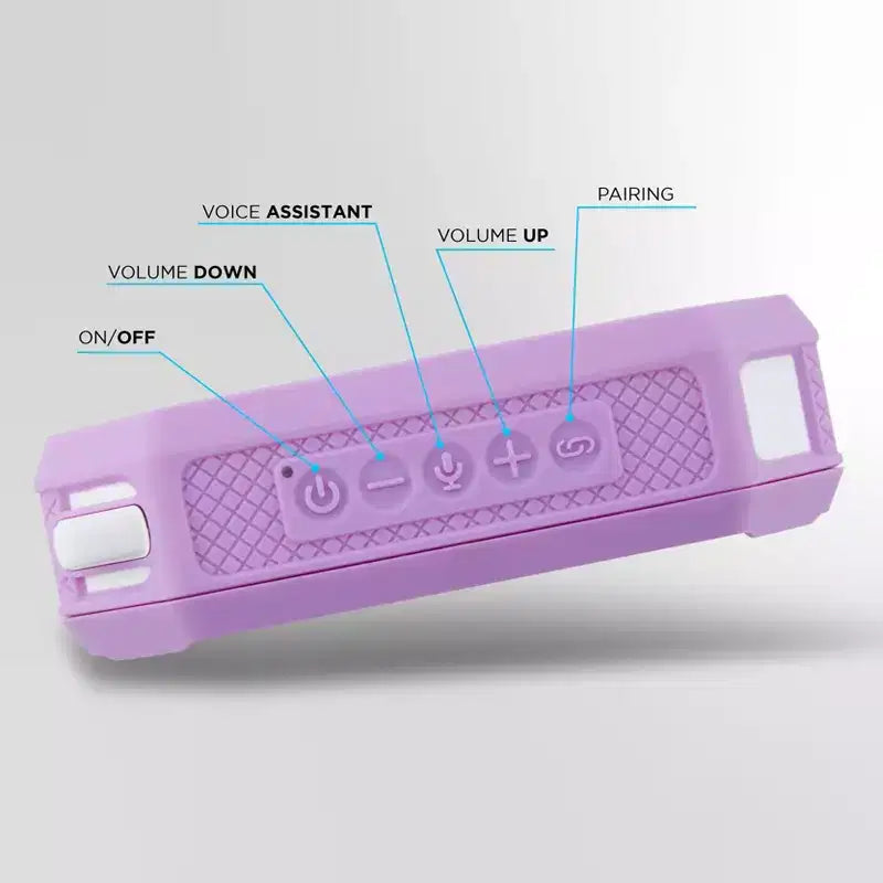 Altec Lansing HydraMini 2.0 Portable Bluetooth Speaker - Waterproof, 8W, 12H Playtime, USB-C, Magnetic, Voice Assistant