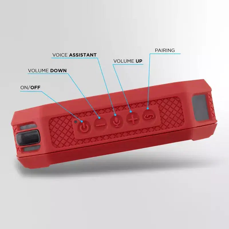 Altec Lansing HydraMini 2.0 Portable Bluetooth Speaker - Waterproof, 8W, 12H Playtime, USB-C, Magnetic, Voice Assistant