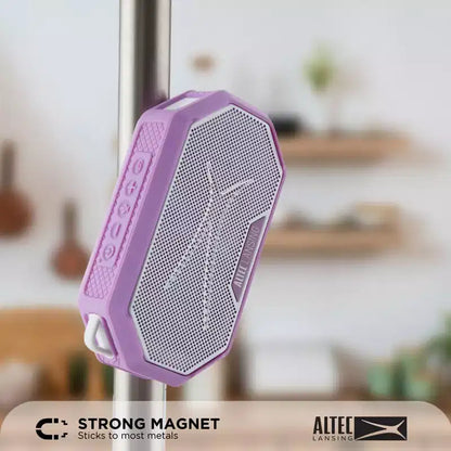 Altec Lansing HydraMini 2.0 Portable Bluetooth Speaker - Waterproof, 8W, 12H Playtime, USB-C, Magnetic, Voice Assistant