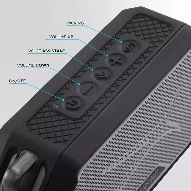 Altec Lansing HydraMini 2.0 Portable Bluetooth Speaker - Waterproof, 8W, 12H Playtime, USB-C, Magnetic, Voice Assistant