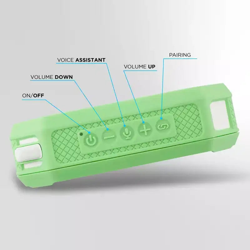 Altec Lansing HydraMini 2.0 Portable Bluetooth Speaker - Waterproof, 8W, 12H Playtime, USB-C, Magnetic, Voice Assistant