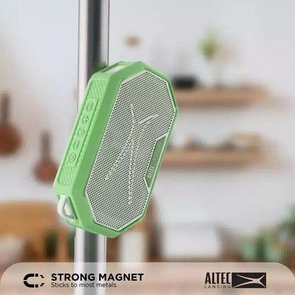 Altec Lansing HydraMini 2.0 Portable Bluetooth Speaker - Waterproof, 8W, 12H Playtime, USB-C, Magnetic, Voice Assistant