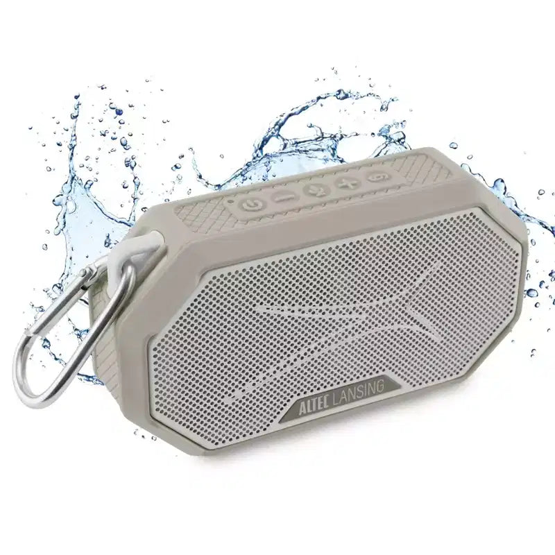 Altec Lansing HydraMini 2.0 Portable Bluetooth Speaker - Waterproof, 8W, 12H Playtime, USB-C, Magnetic, Voice Assistant