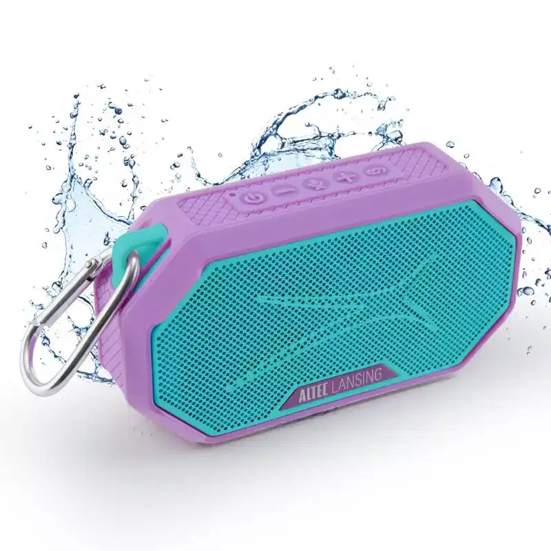 Altec Lansing HydraMini 2.0 Portable Bluetooth Speaker - Waterproof, 8W, 12H Playtime, USB-C, Magnetic, Voice Assistant