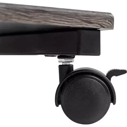 Tavolino laterale a C Sevilla Classics Rustic Ashwood con tasca portaoggetti laterale