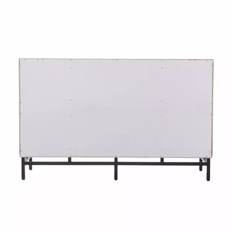 HomeRoots Champagne Deco Buffet Storage Cabinet