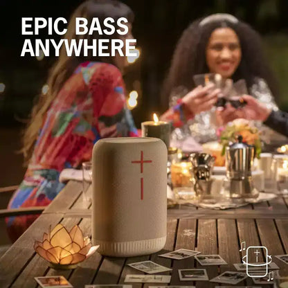 Ultimate Ears EPICBOOM, Portable Wireless Bluetooth Speaker, Big Bass Waterproof, Floatable, - White