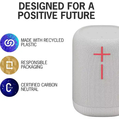 Ultimate Ears EPICBOOM, Portable Wireless Bluetooth Speaker, Big Bass Waterproof, Floatable, - White