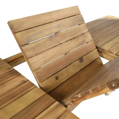 GDFStudio Kenerson Outdoor 9 Piece Wicker and Acacia Wood Dining Set with Expandable Dining Table, Teak/Multibrown