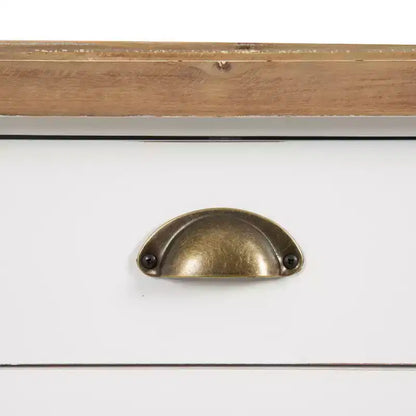 Kate and Laurel Rutledge Console Table with Storage, 40x14x33, White