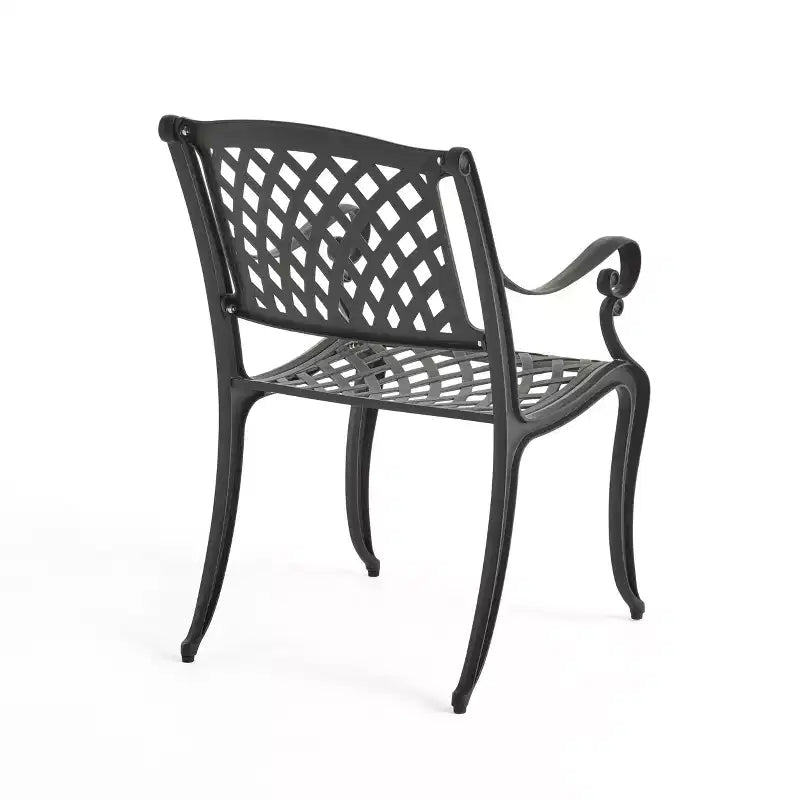Christopher Knight Home Engelhardt Outdoor Cast Aluminum Hexagonal 7 Piece Dining Set, Antique Matte Black