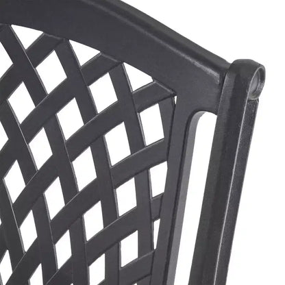 Christopher Knight Home Engelhardt Outdoor Cast Aluminum Hexagonal 7 Piece Dining Set, Antique Matte Black