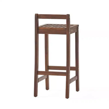 Christopher Knight Home Riviera Set Bar da Esterno a 3 Pezzi in Legno di Acacia, Mogano Scuro