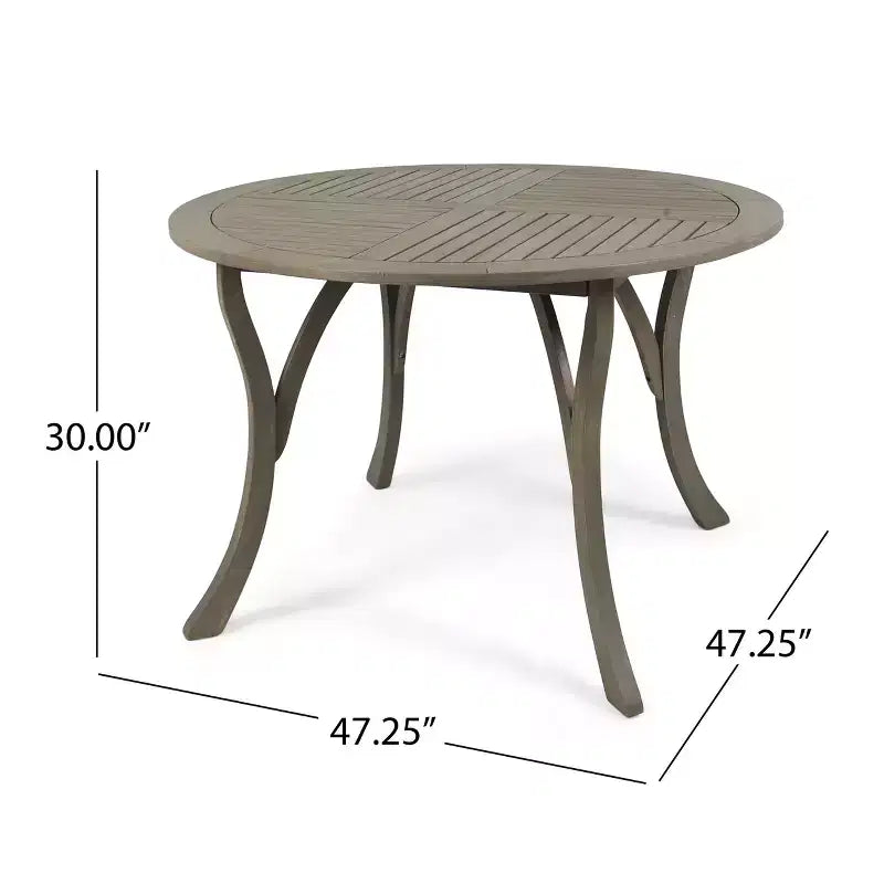 Christopher Knight Home Lockett Outdoor Mesh and Acacia Wood 5 Piece Dining Set