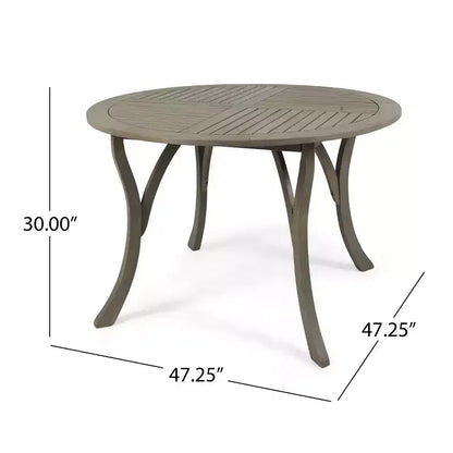 Christopher Knight Home Lockett Outdoor Mesh and Acacia Wood 5 Piece Dining Set