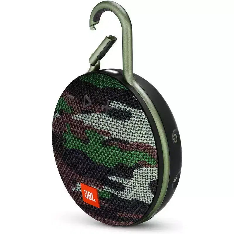 Refurbished: JBL CLIP 3 Waterproof Portable Bluetooth Speaker Squad Camo - Manufacturer Refurbished