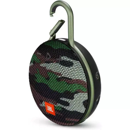 Refurbished: JBL CLIP 3 Waterproof Portable Bluetooth Speaker Squad Camo - Manufacturer Refurbished