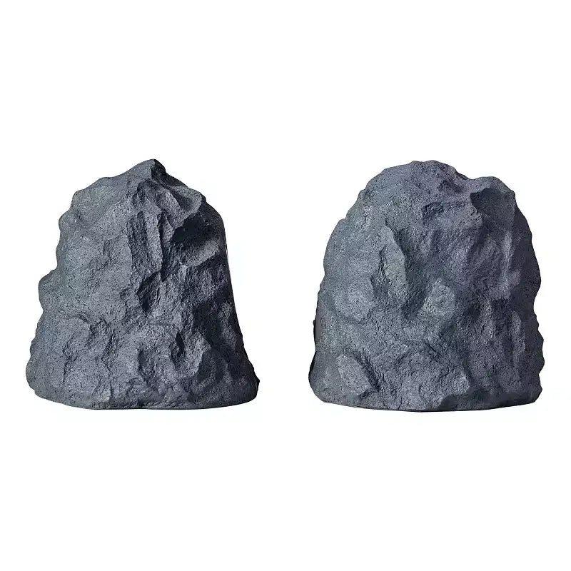 Gemini GHRK-400-PR Set di altoparlanti da esterno Bluetooth TWS a forma di roccia con picco di 40 Watt per sistema audio da patio impermeabile, 2 pezzi
