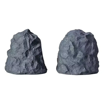 Gemini GHRK-400-PR Set di altoparlanti da esterno Bluetooth TWS a forma di roccia con picco di 40 Watt per sistema audio da patio impermeabile, 2 pezzi