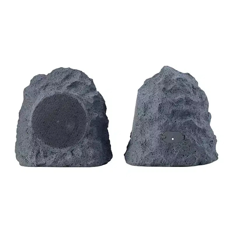 Gemini GHRK-400-PR Set di altoparlanti da esterno Bluetooth TWS a forma di roccia con picco di 40 Watt per sistema audio da patio impermeabile, 2 pezzi