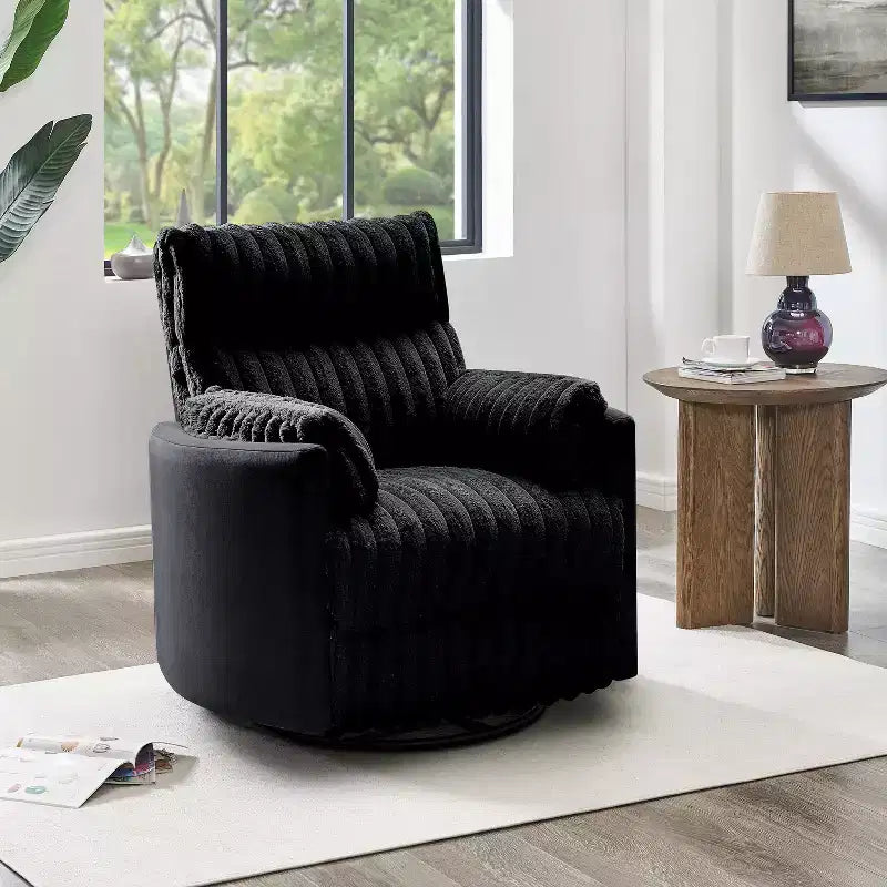 Roundhill Furniture Bocaton Wide Wale Corduroy Upholstery Manual Recliner