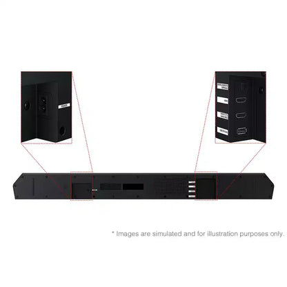 Samsung HW-Q600F 3.1.2 Channel Soundbar and Wireless Subwoofer