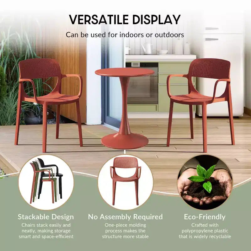 WestinTrends Playa 7-Piece Outdoor Rectangular Metal Patio Dining Table Set With Stackable Patio Dining Chairs