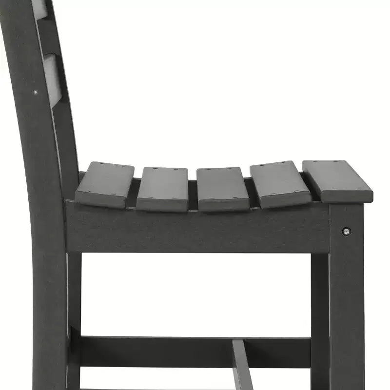 WestinTrends Ashore Set da pranzo da esterno rettangolare a 7 pezzi in HDPE con sedie laterali