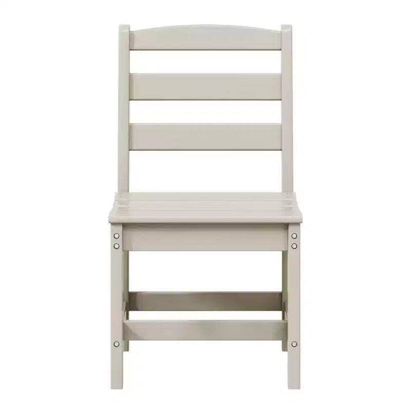 WestinTrends Ashore Set da pranzo da esterno rettangolare a 7 pezzi in HDPE con sedie laterali