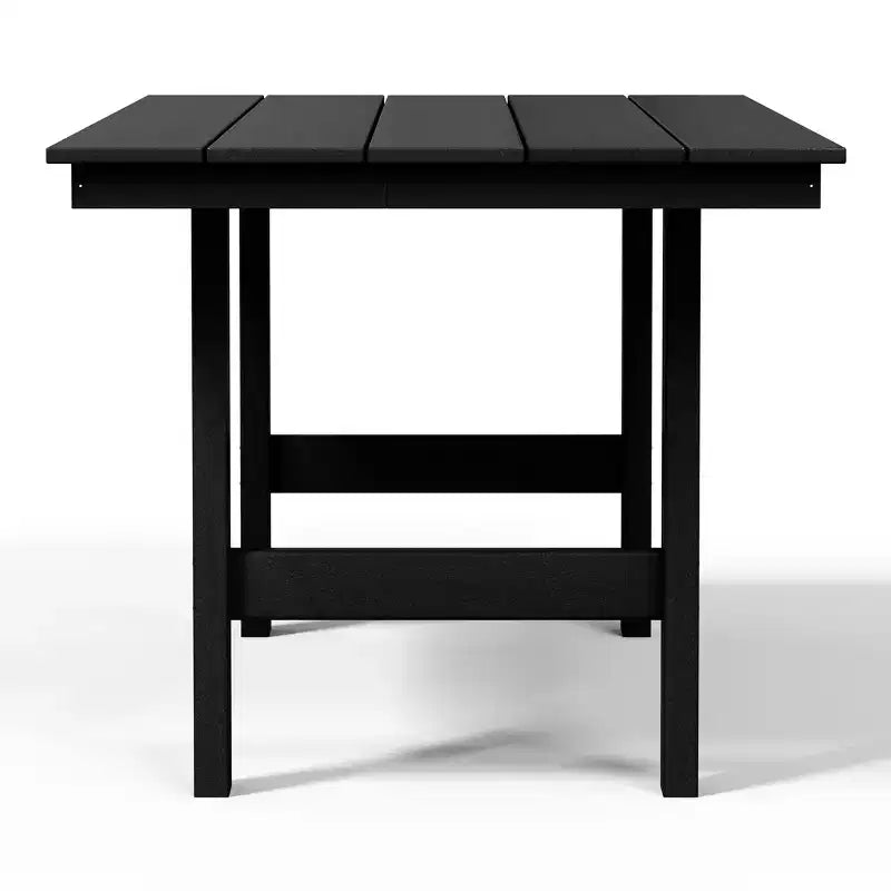 WestinTrends Ashore Set da pranzo da esterno rettangolare a 7 pezzi in HDPE con sedie laterali