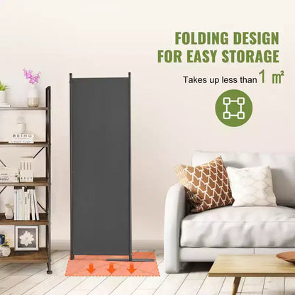 VEVOR Room Divider, 4 Panel Room Dividers and Folding Privacy Screens, Fabric Partition Room Dividers for Office, Bedroom, Dining Room, Light Gray