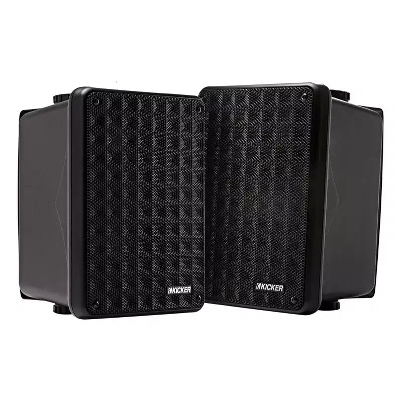 Kicker 46KB6B Black Outdoor Speaker Bundle - 4 Speakers