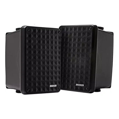 Kicker 46KB6B Black Outdoor Speaker Bundle - 4 Speakers