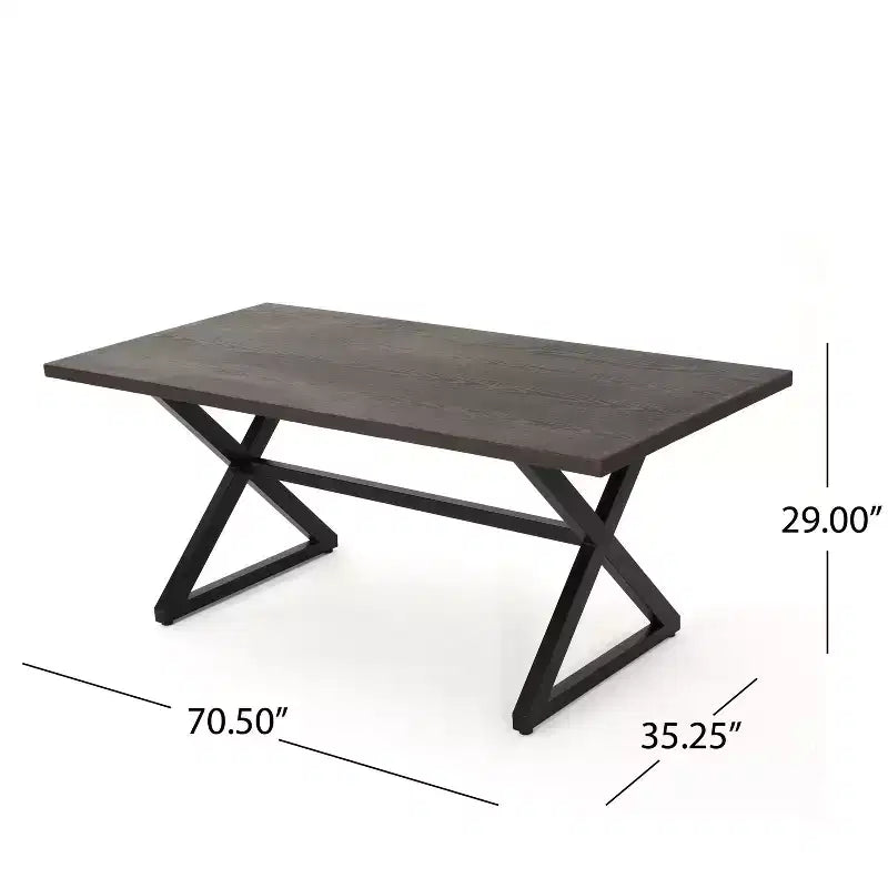 Christopher Knight Home Dion Set da pranzo da 7 pezzi in vimini e alluminio per esterni