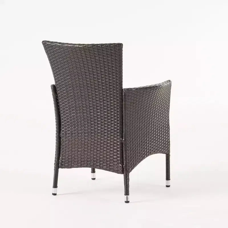 Christopher Knight Home Dion Set da pranzo da 7 pezzi in vimini e alluminio per esterni