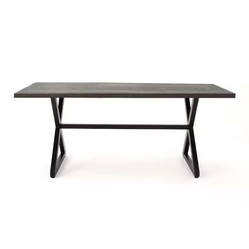 Christopher Knight Home Dion Set da pranzo da 7 pezzi in vimini e alluminio per esterni